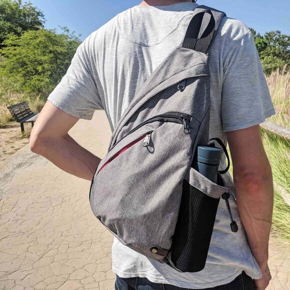 Grey Urban Crossbody Sling Bag - Picture 14 of 14